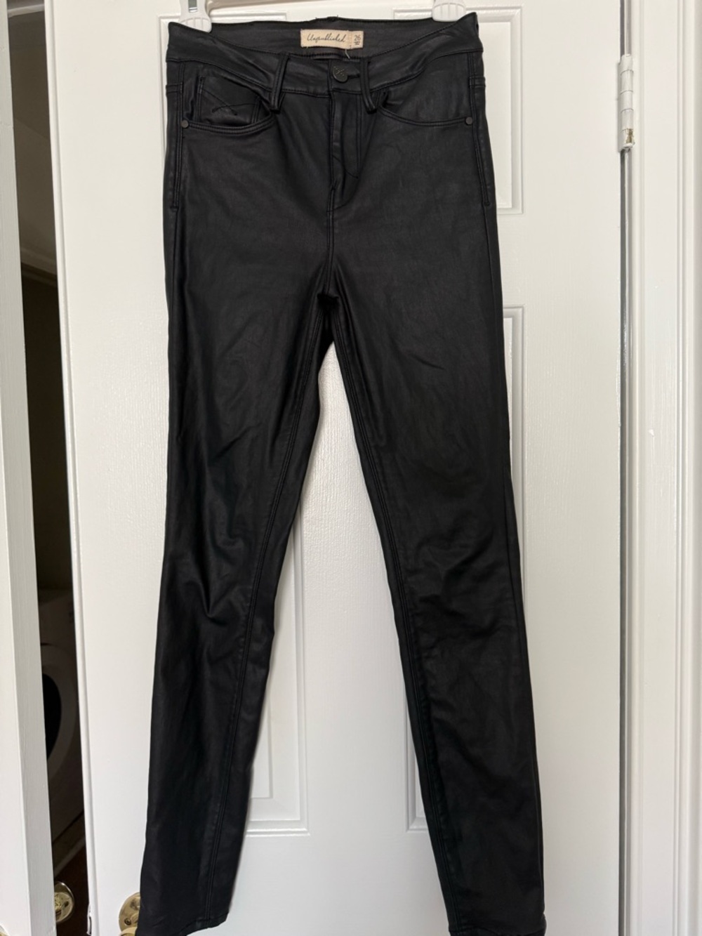 Unpublished Olivia Faux Leather Skinny Jeans